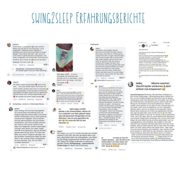 Die swing2sleep und die Erfahrungen von Eltern